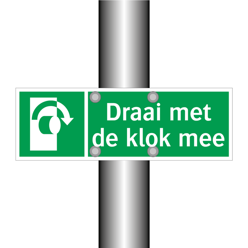 Draai met de klok mee