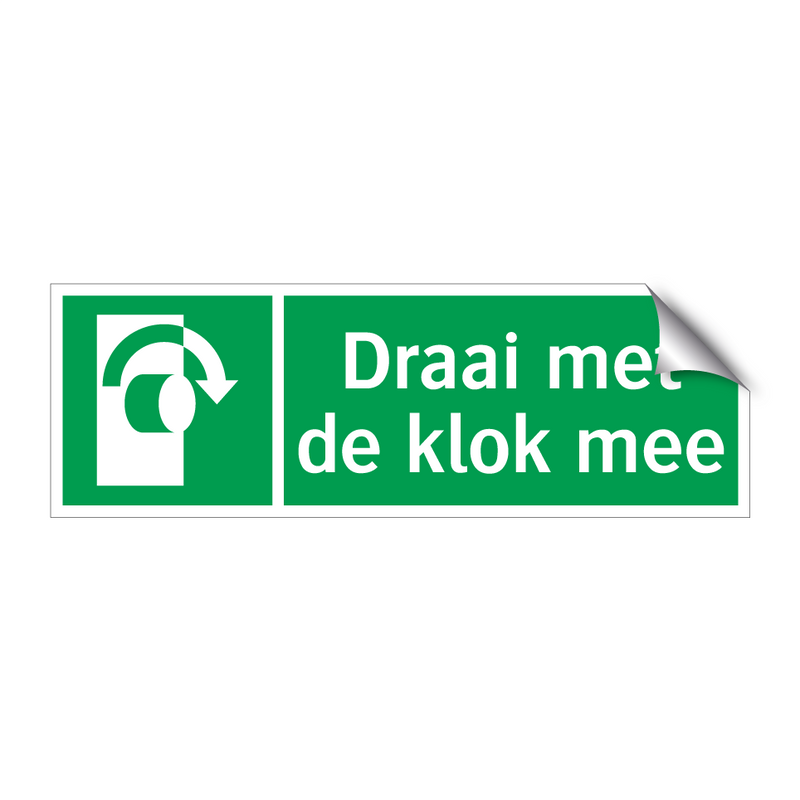 Draai met de klok mee