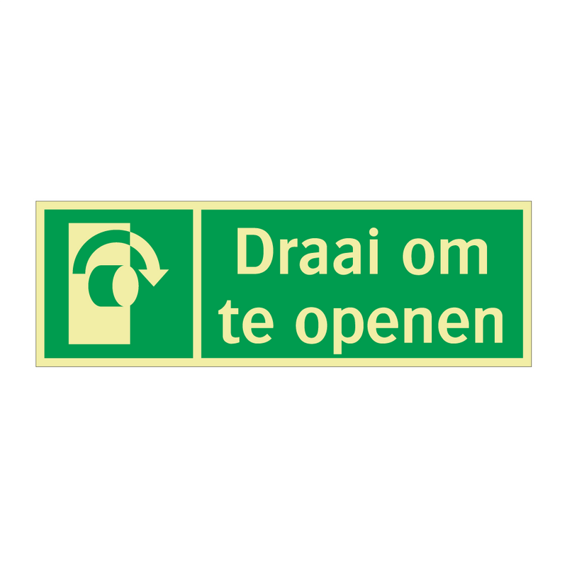 Draai om te openen