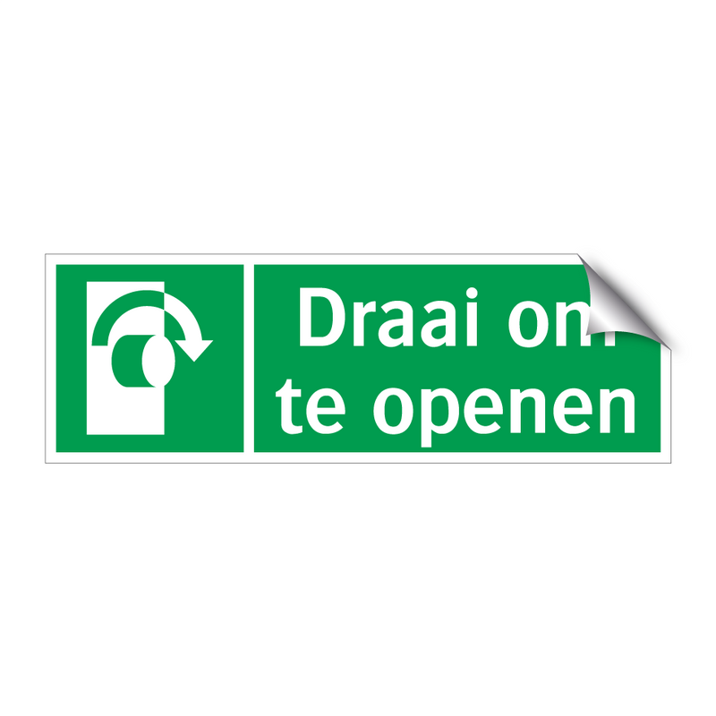 Draai om te openen