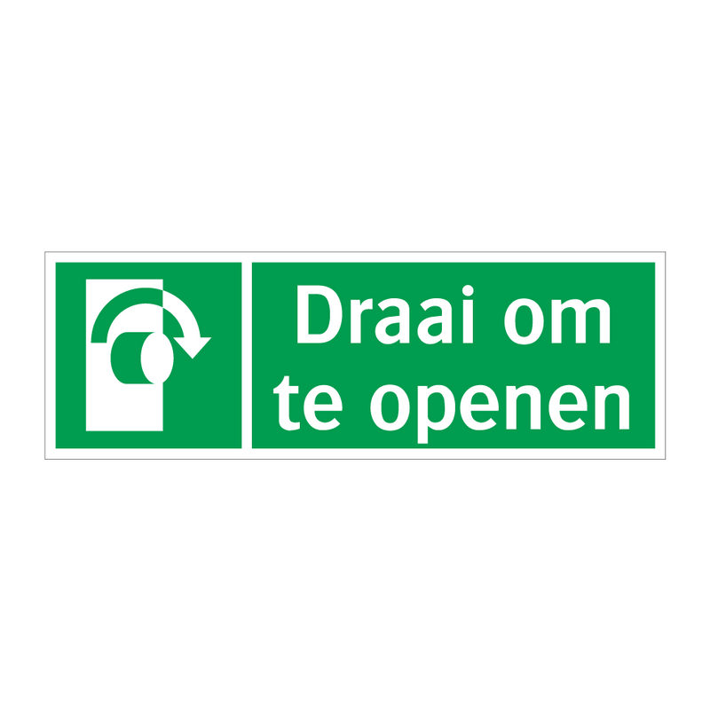 Draai om te openen