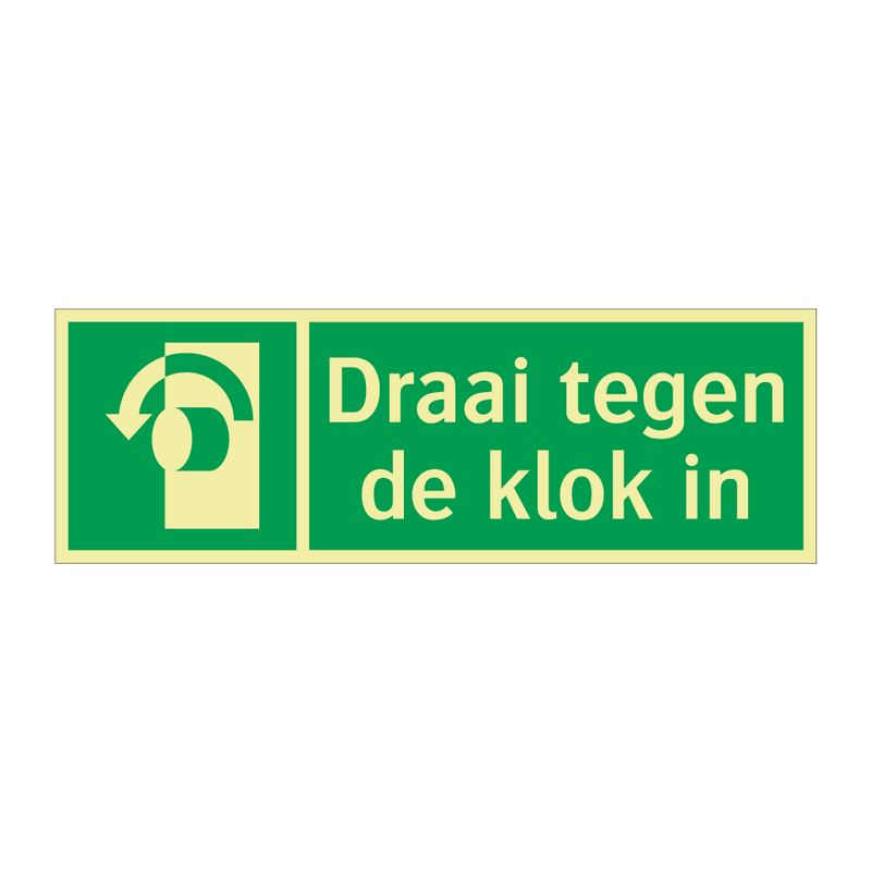 Draai tegen de klok in