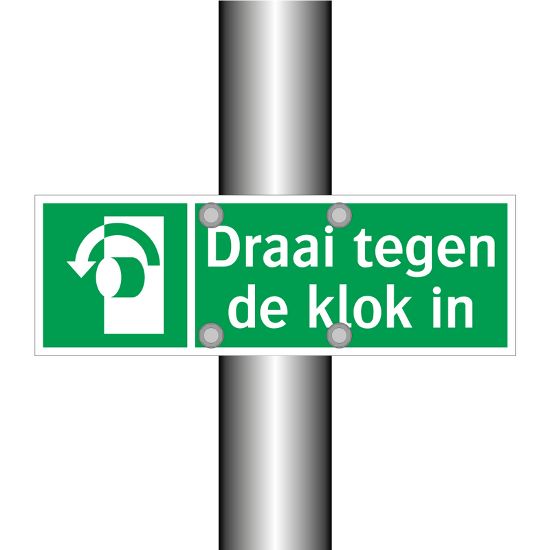 Draai tegen de klok in