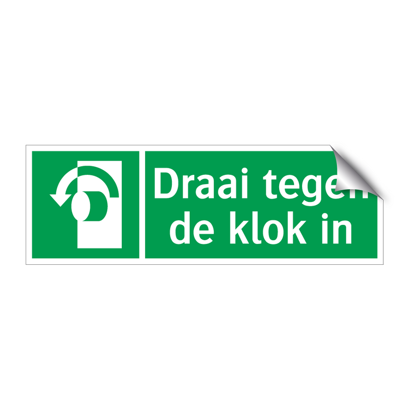 Draai tegen de klok in