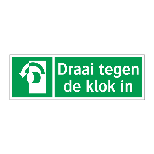 Draai tegen de klok in