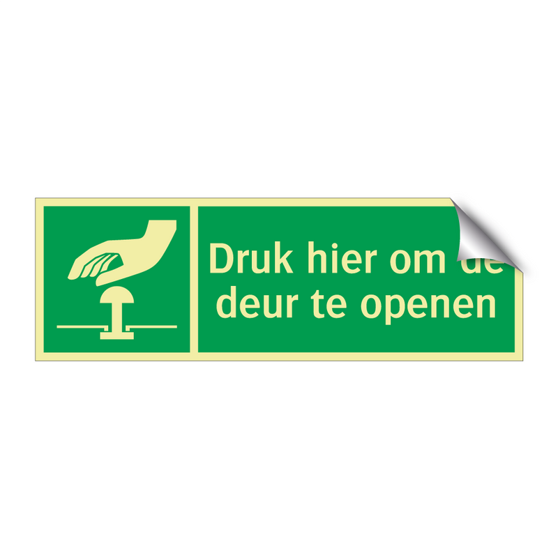 Druk hier om de deur te openen