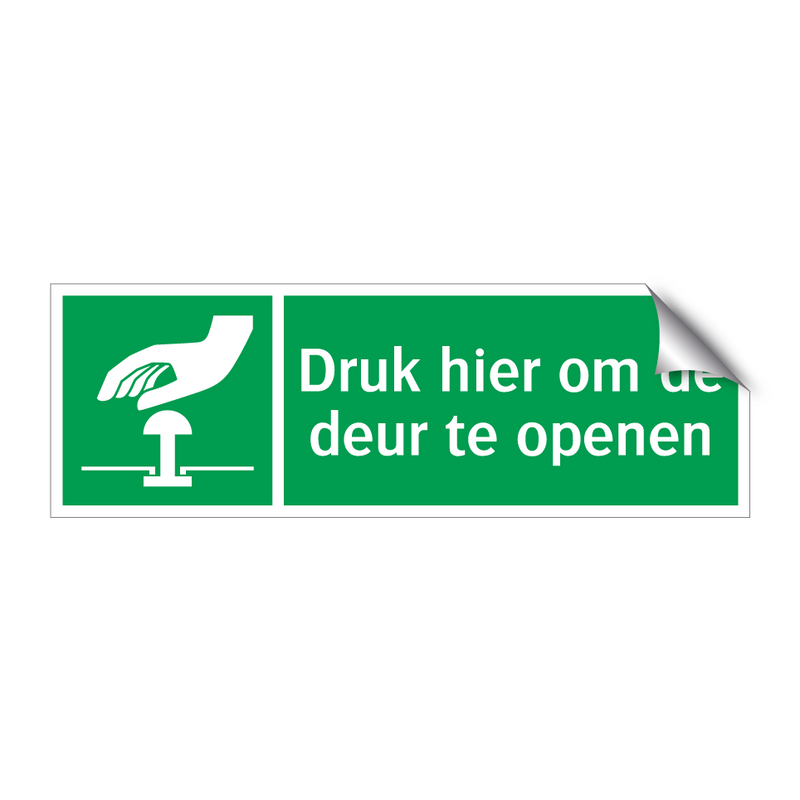 Druk hier om de deur te openen