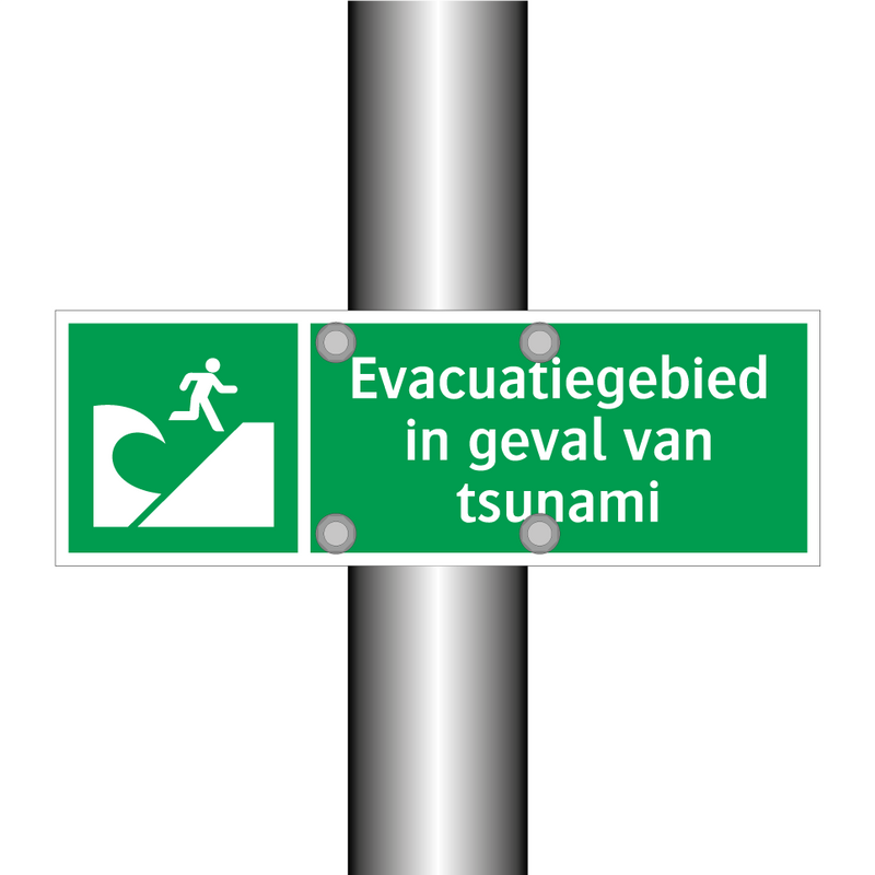 Evacuatiegebied in geval van tsunami