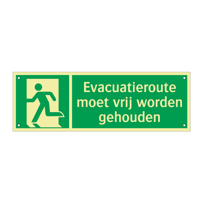 Evacuatieroute moet vrij worden gehouden