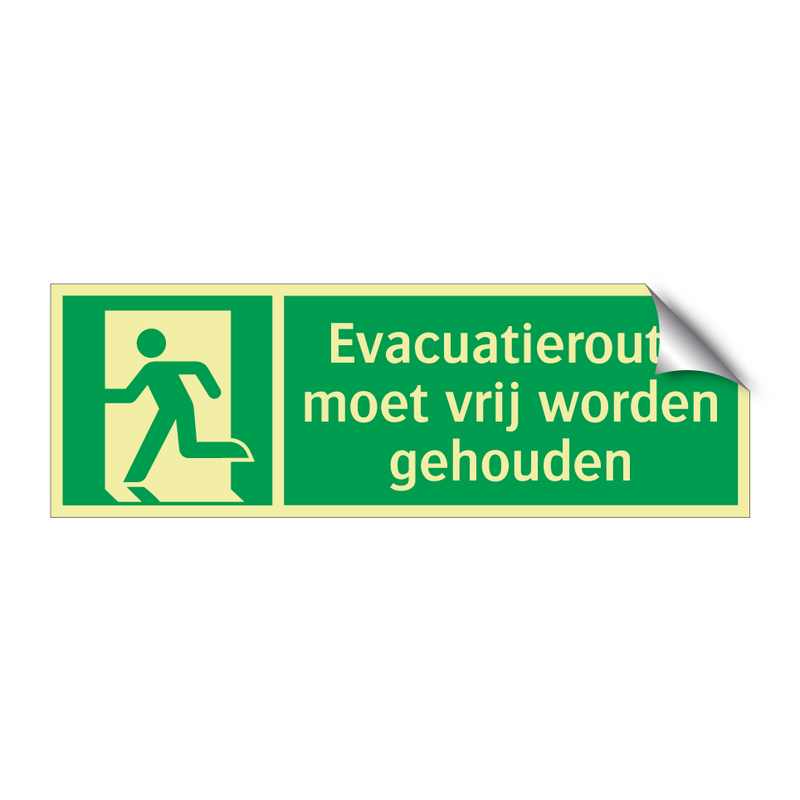 Evacuatieroute moet vrij worden gehouden