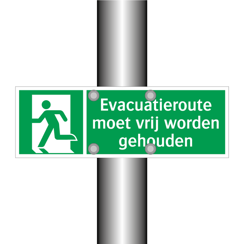 Evacuatieroute moet vrij worden gehouden