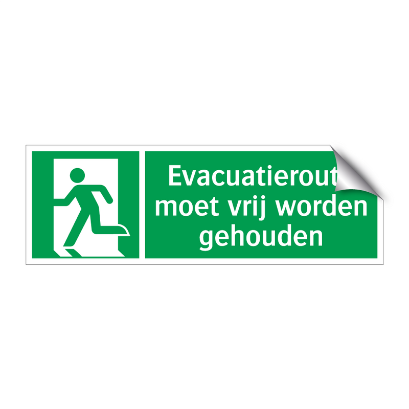 Evacuatieroute moet vrij worden gehouden