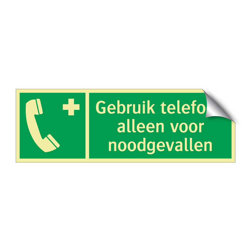 Gebruik telefoon alleen voor noodgevallen