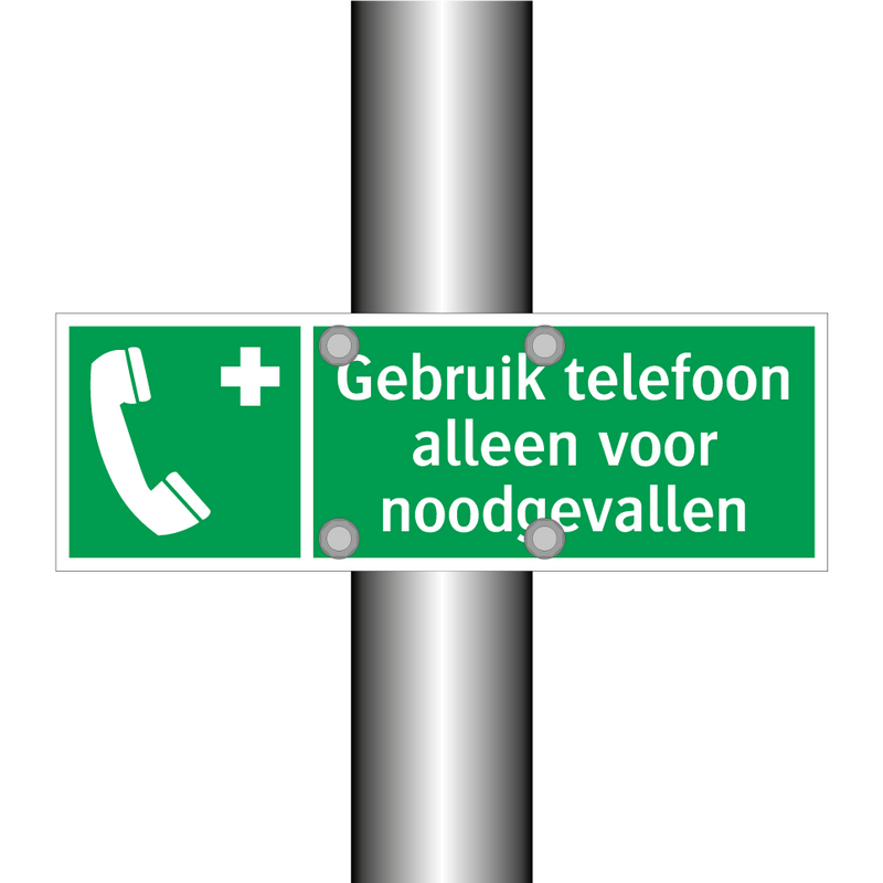 Gebruik telefoon alleen voor noodgevallen