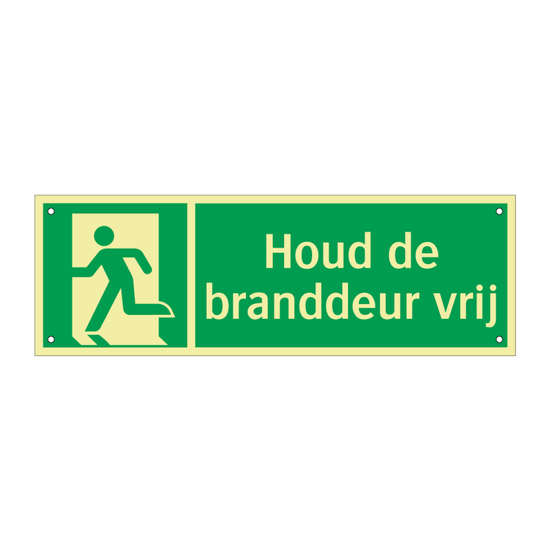 Houd de branddeur vrij