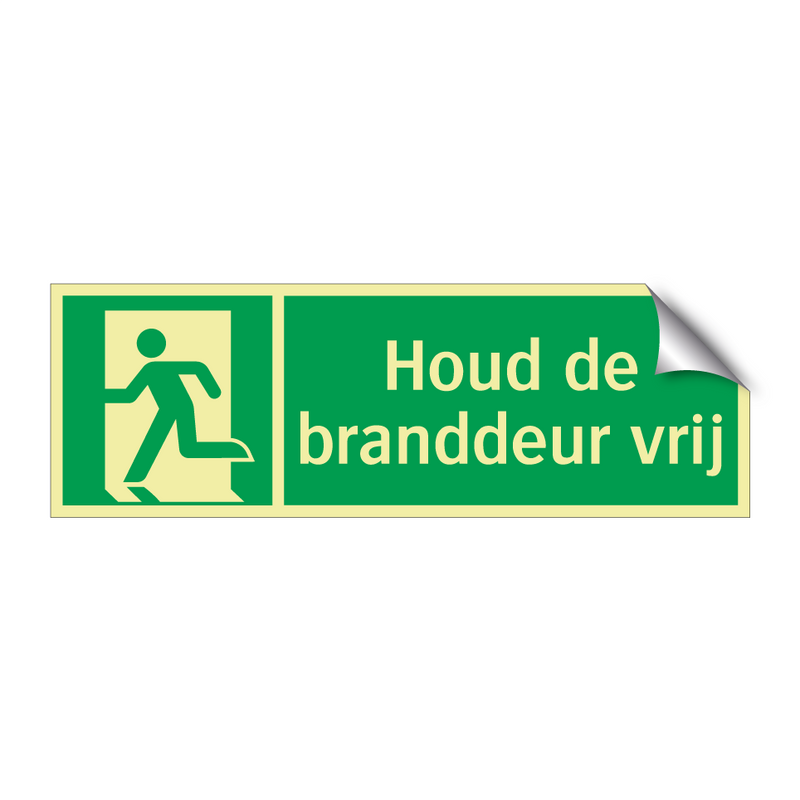 Houd de branddeur vrij