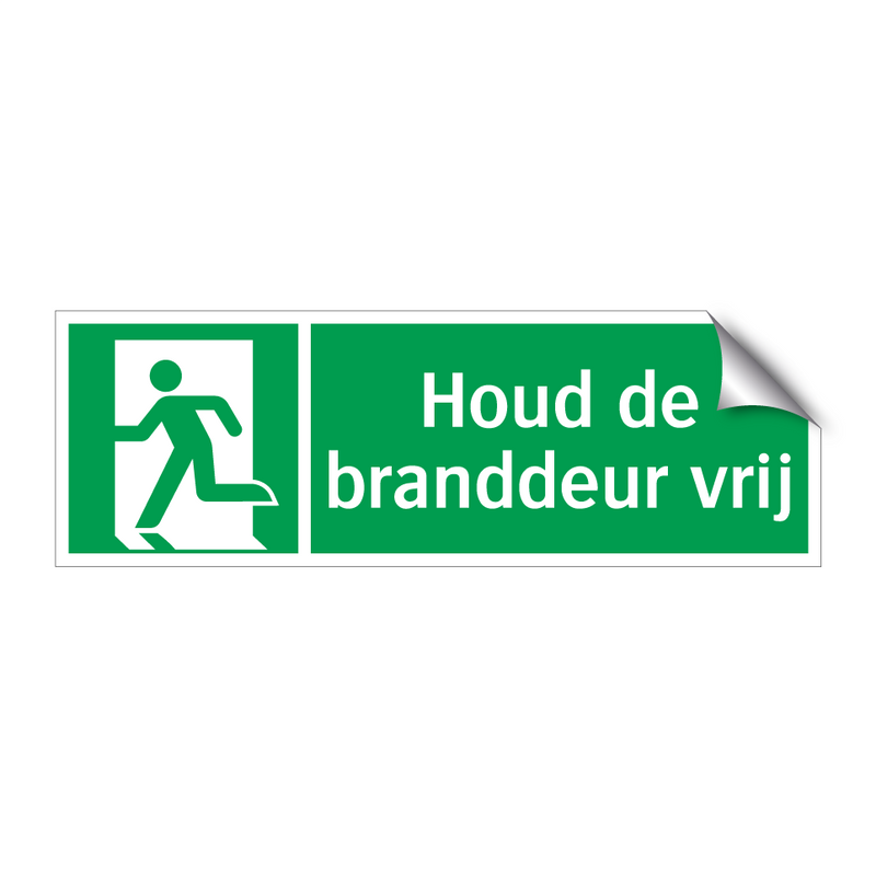 Houd de branddeur vrij