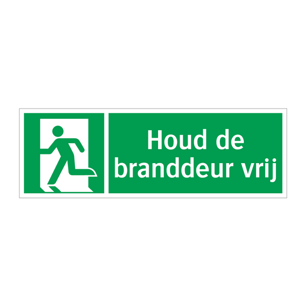 Houd de branddeur vrij