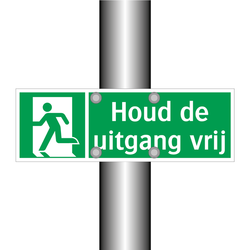 Houd de uitgang vrij