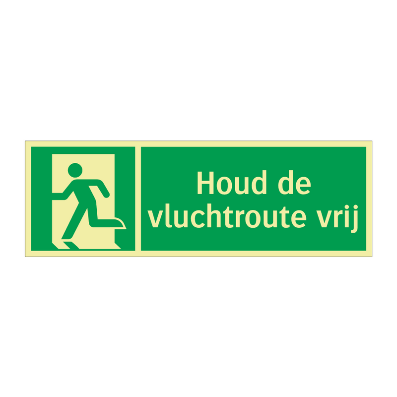 Houd de vluchtroute vrij