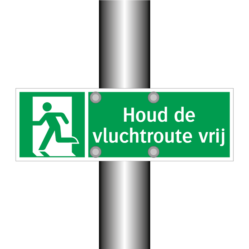 Houd de vluchtroute vrij