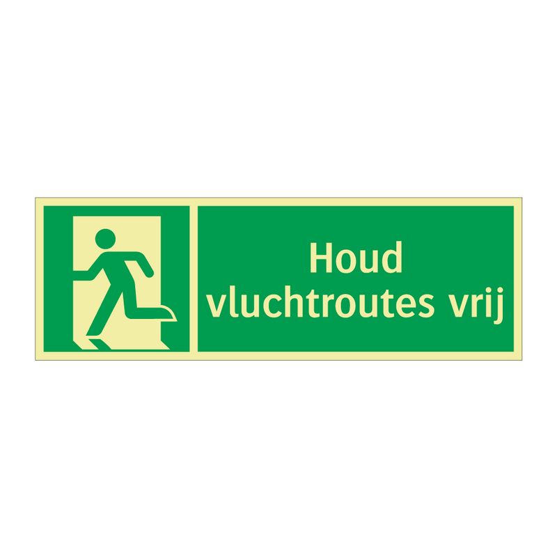 Houd vluchtroutes vrij