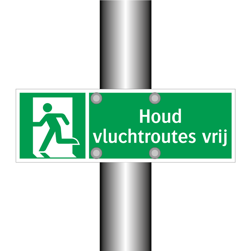 Houd vluchtroutes vrij