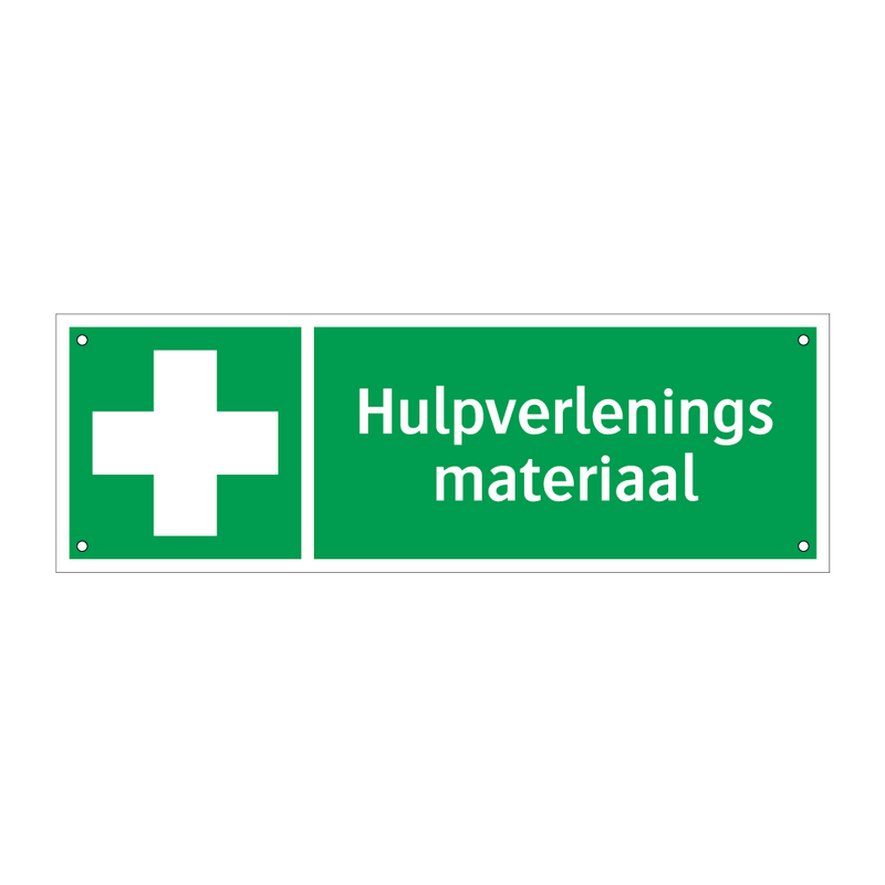 Hulpverlenings materiaal