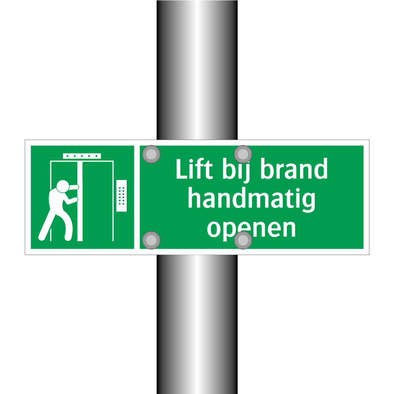 Lift bij brand handmatig openen