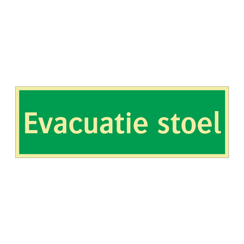 Evacuatie stoel