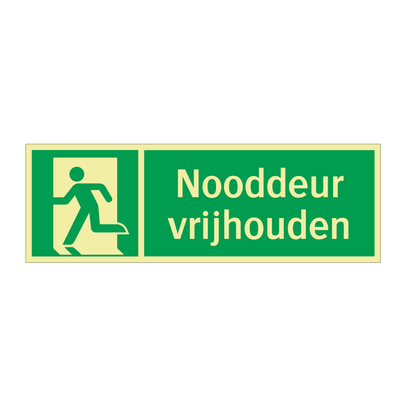 Nooddeur vrijhouden