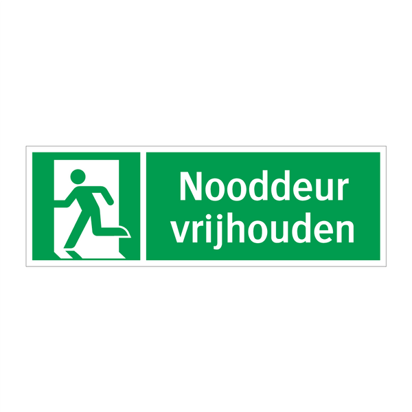 Nooddeur vrijhouden