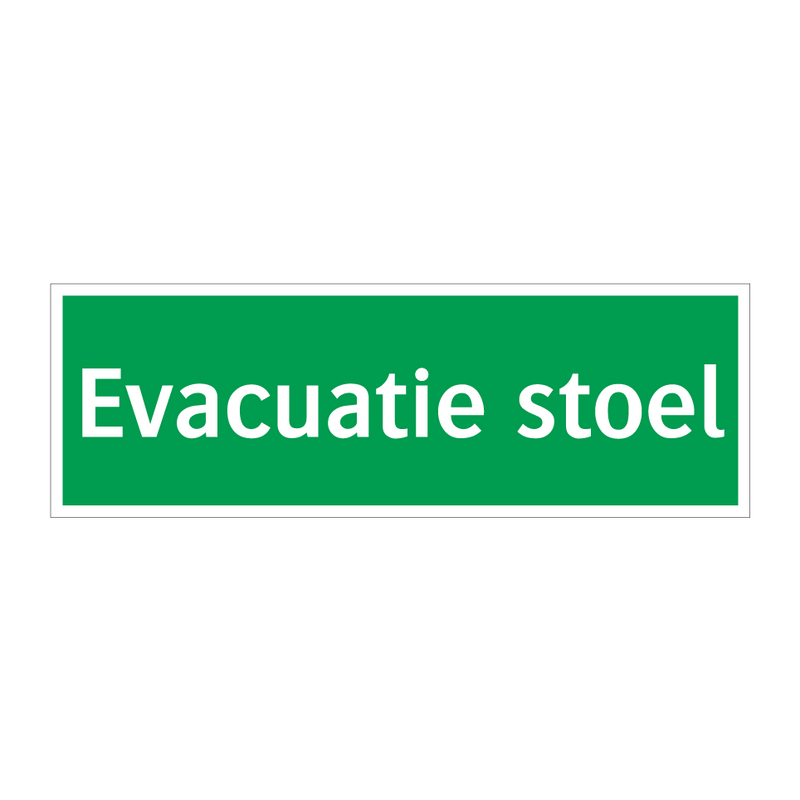 Evacuatie stoel