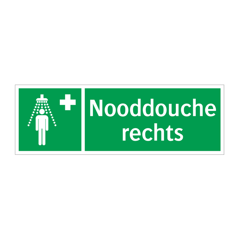 Nooddouche rechts