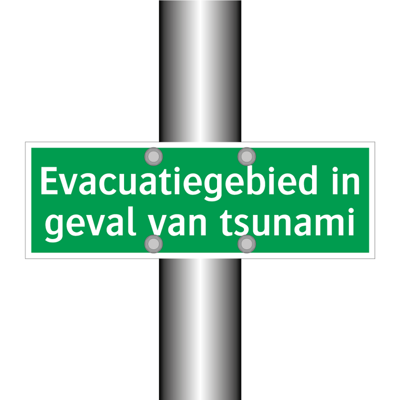 Evacuatiegebied in geval van tsunami & Evacuatiegebied in geval van tsunami