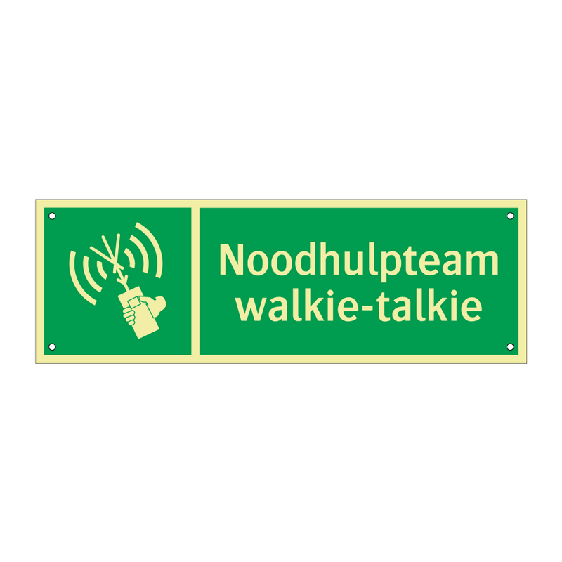 Noodhulpteam walkie-talkie