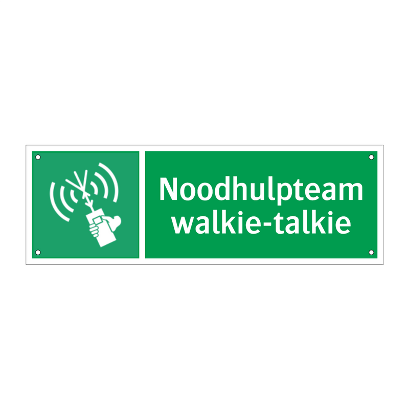 Noodhulpteam walkie-talkie