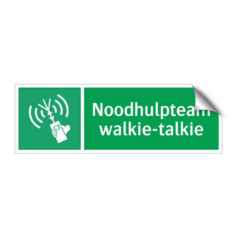 Noodhulpteam walkie-talkie