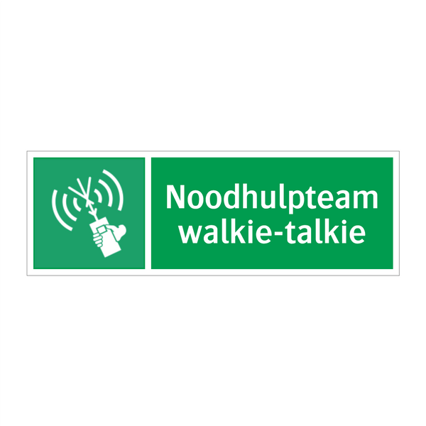 Noodhulpteam walkie-talkie