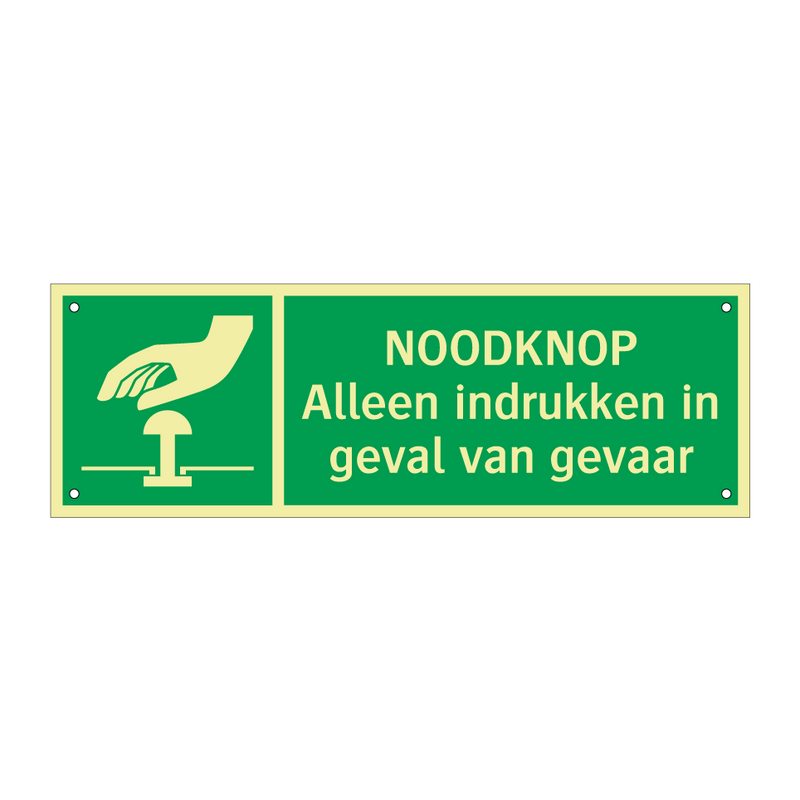 NOODKNOP Alleen indrukken in geval van gevaar