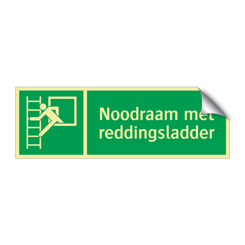 Noodraam met reddingsladder