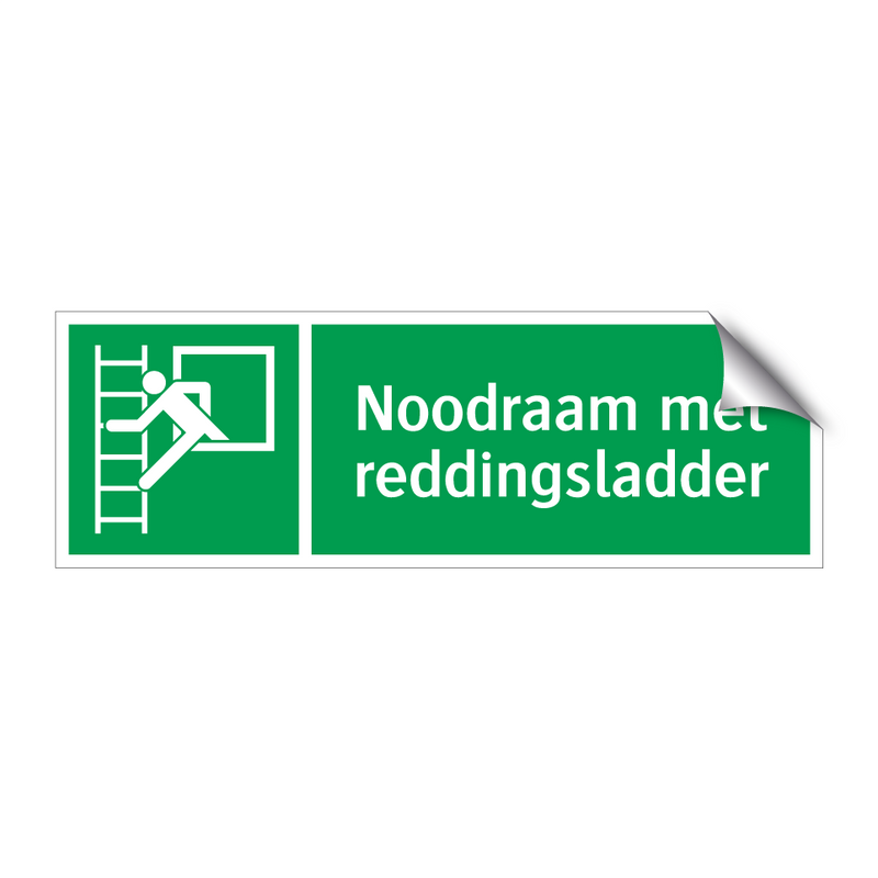 Noodraam met reddingsladder