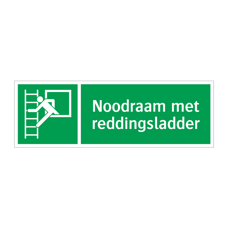 Noodraam met reddingsladder