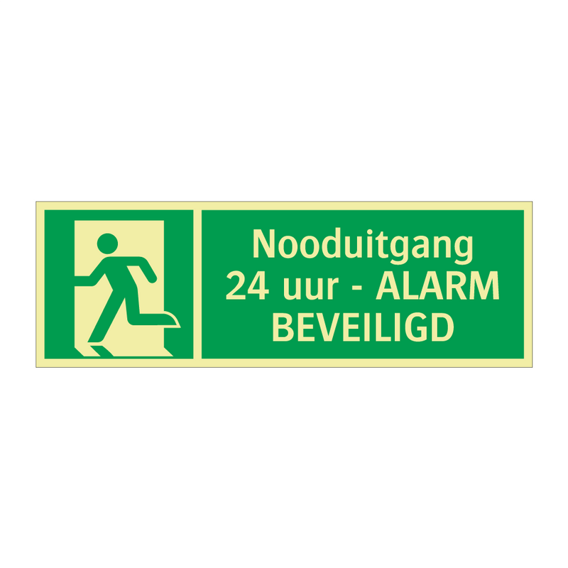 Nooduitgang - 24 uur - ALARM BEVEILIGD