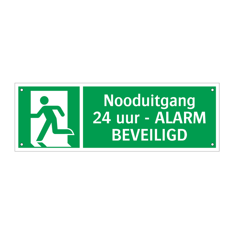 Nooduitgang - 24 uur - ALARM BEVEILIGD