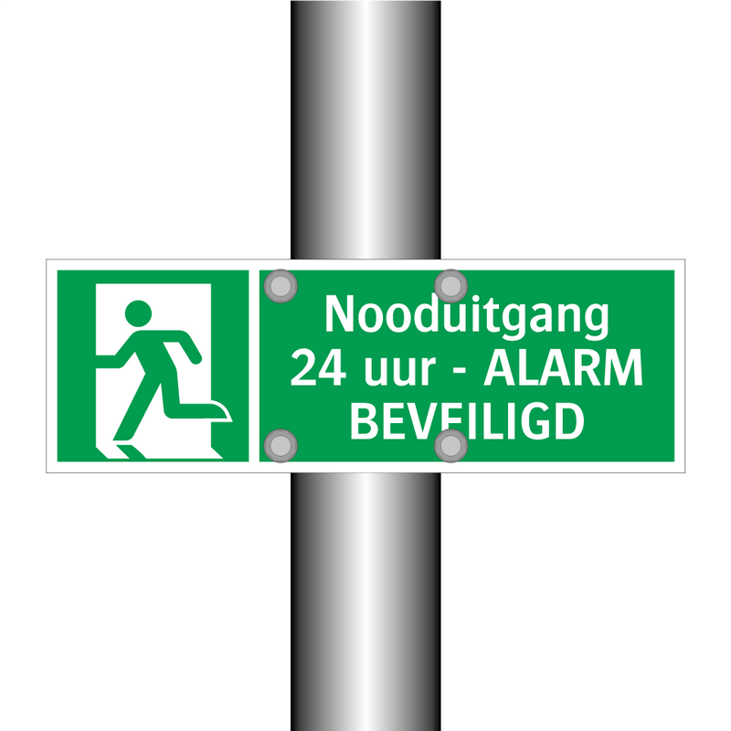 Nooduitgang - 24 uur - ALARM BEVEILIGD