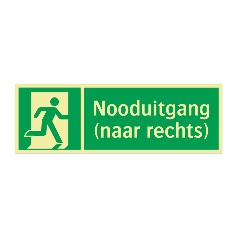 Nooduitgang (naar rechts)