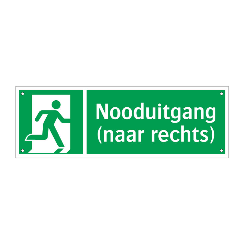 Nooduitgang (naar rechts)