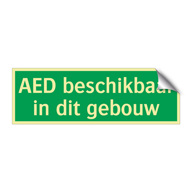 AED beschikbaar in dit gebouw