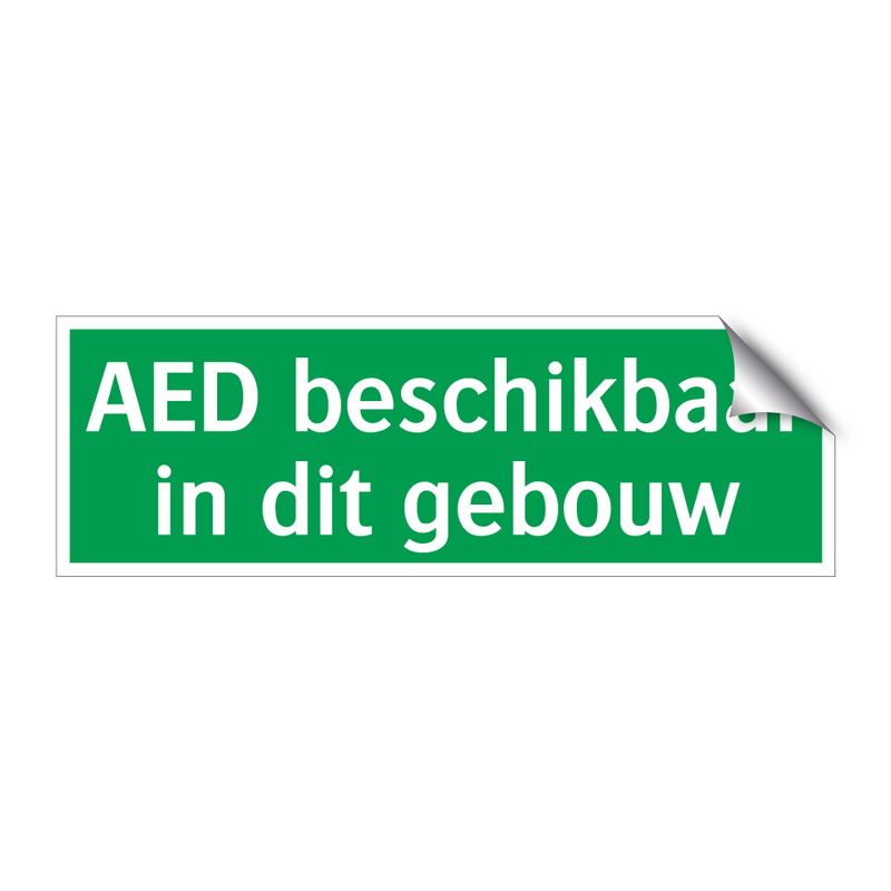 AED beschikbaar in dit gebouw